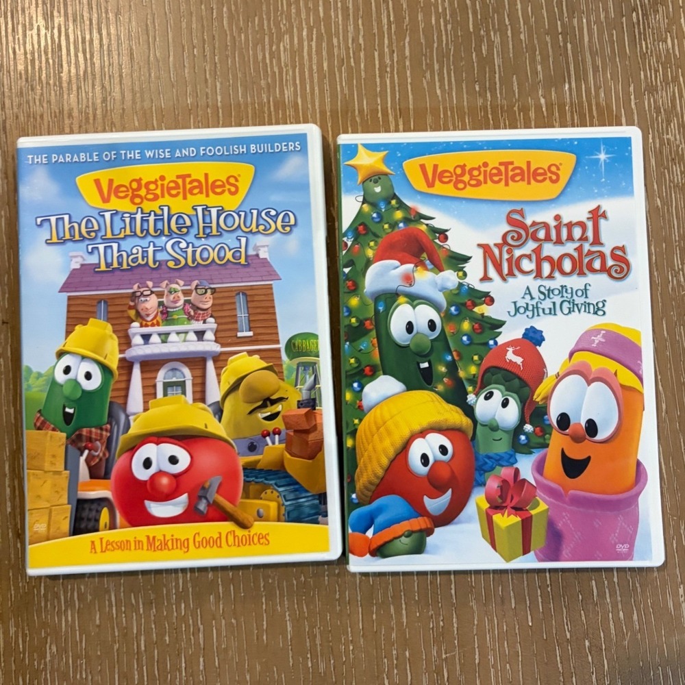 VeggieTales DVD Lot The Little House That Stood & Saint Nicholas Christmas Story